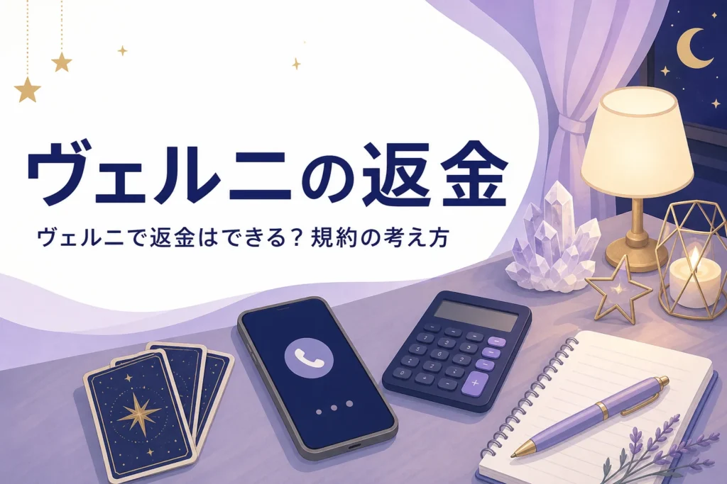 ヴェルニの返金の考え方とトラブルを防ぐ使い方を紹介する記事のアイキャッチ