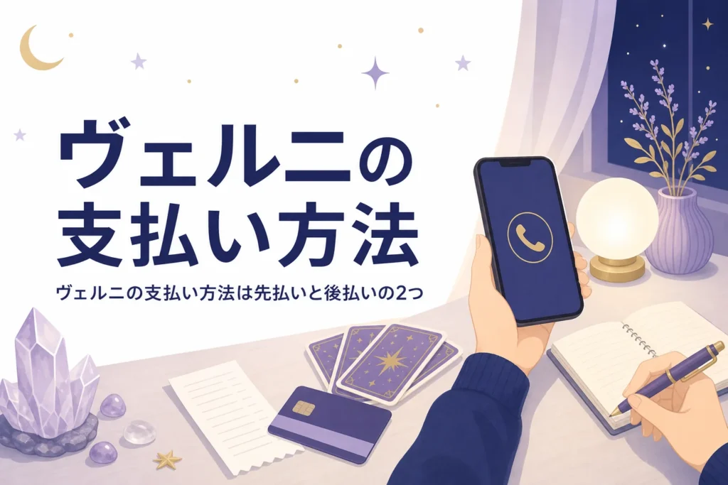 ヴェルニの支払い方法を先払いと後払いに分けて紹介する記事のアイキャッチ